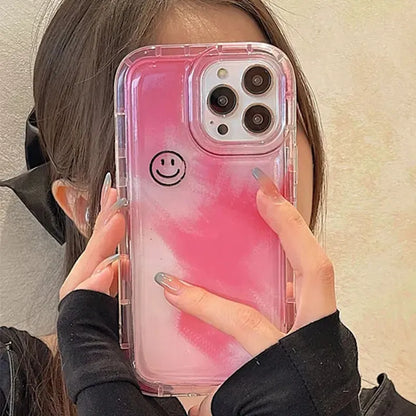 Case For iPhone Cute Smile Painting Cases