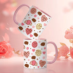 Croissant Pattern 3d Print Hot Mug 11oz Mug Tea Coffee Cup Valentine's Day