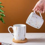 Keramik Kaffeetasse Frühstück Tee Getränk Saft Milch Tasse Handgriff