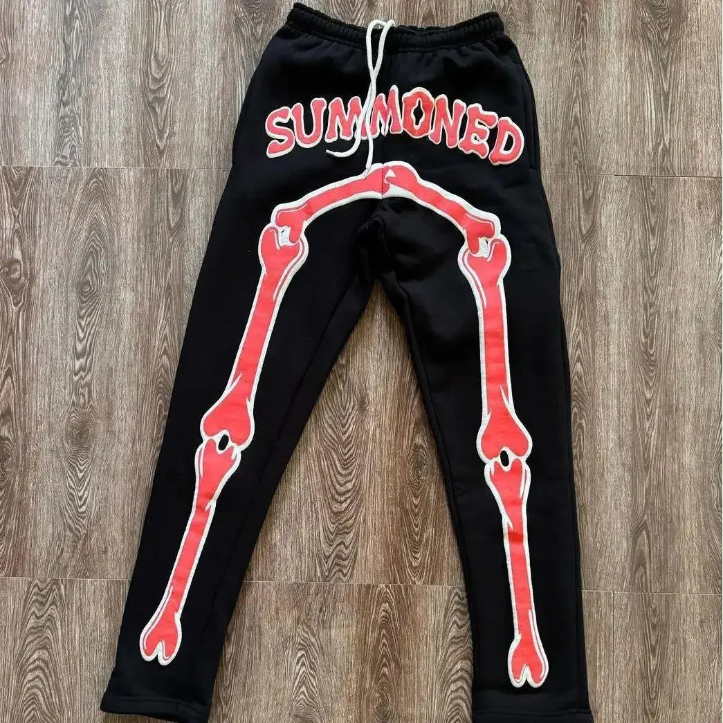 Summoned Skeleton Bone Jogger Women Pants