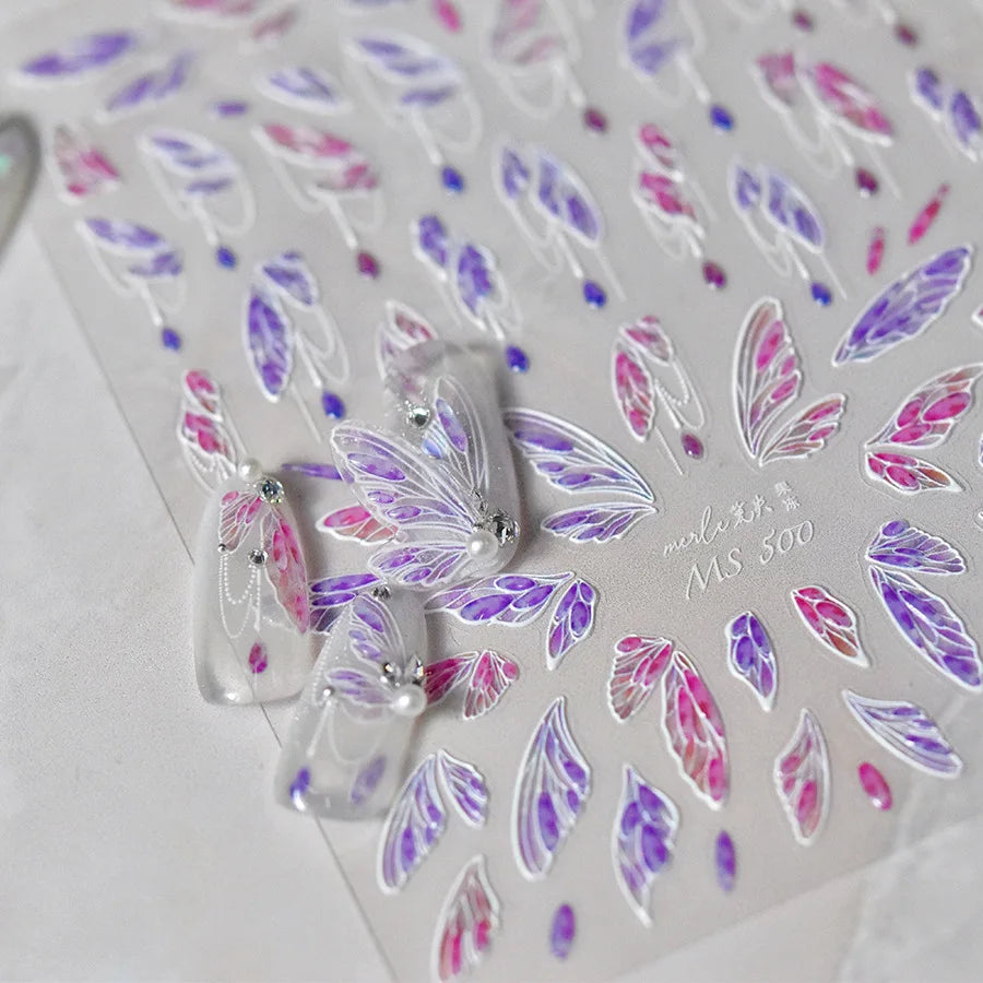 Bronzing Gilded Butterfly Nail Art