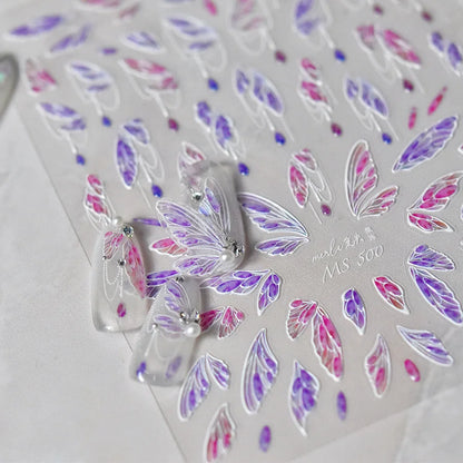 Bronzing Gilded Butterfly Nail Art