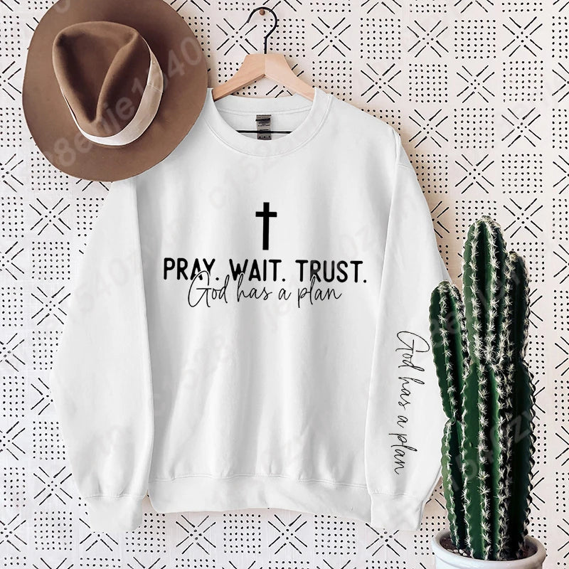 Uplifting Christian Quote Crewneck Sweatshirt Long Sleeve