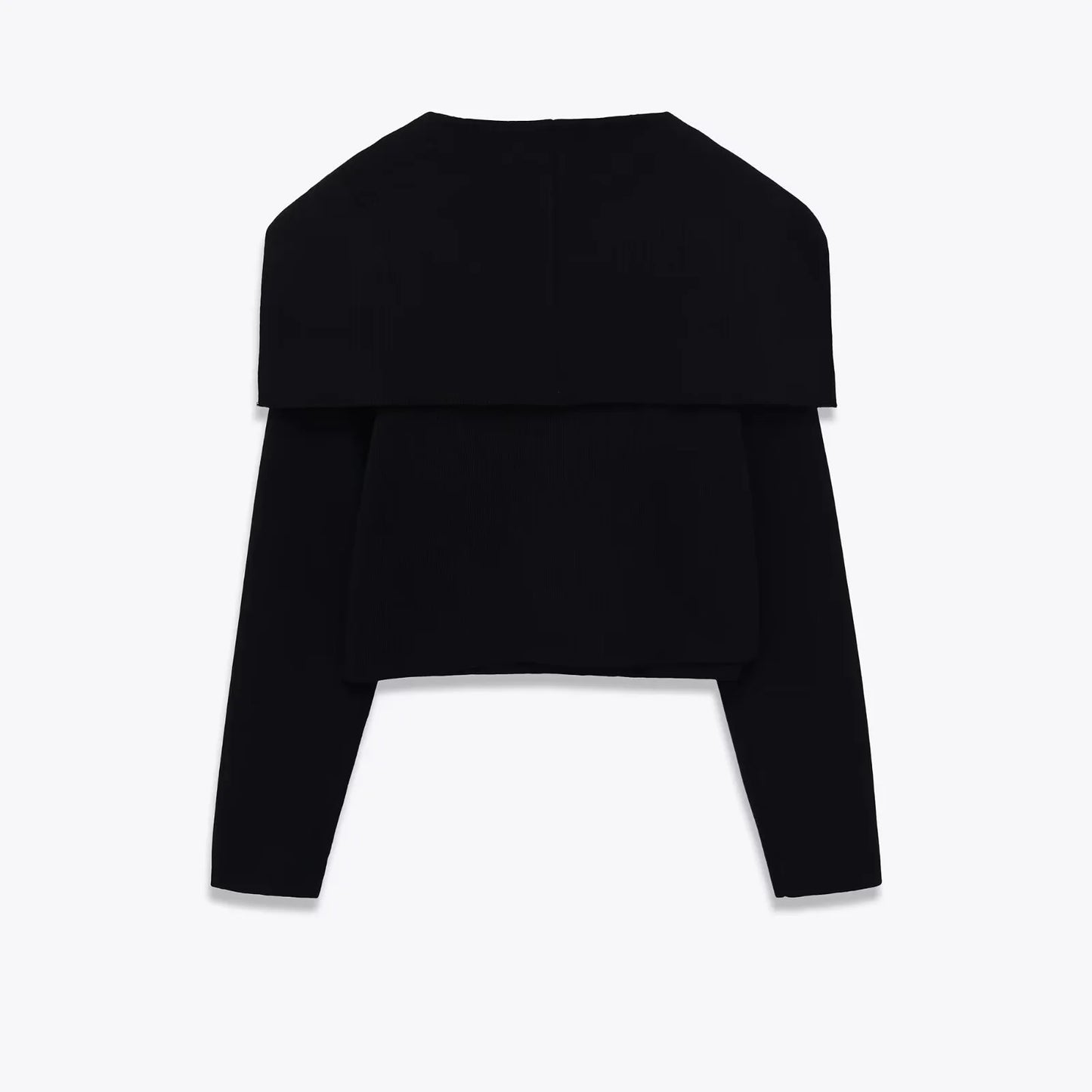 Women's Double Breasted Knit Jacket - Short Casual Blazer