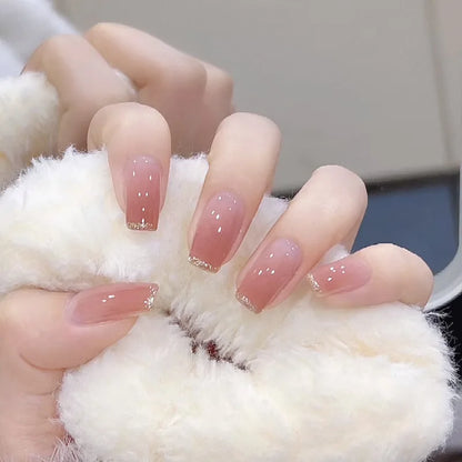 Soft Pink Gradient Nails