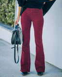 High Waisted Corduroy Flare Pants