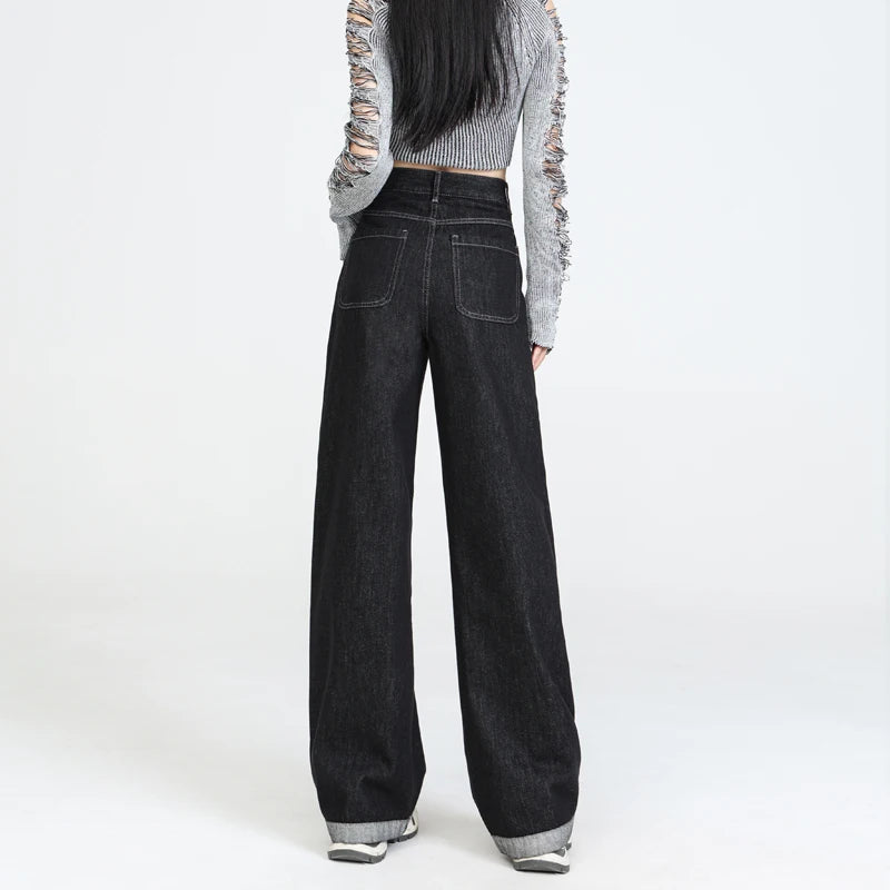 Women's Y2K Grunge Baggy Patchwork Denim Pants
