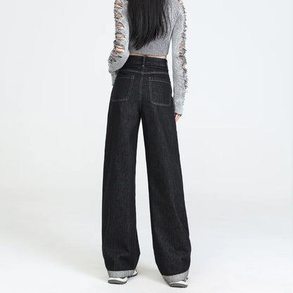 Women's Y2K Grunge Baggy Patchwork Denim Pants