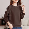 Pure Cotton Hoodie Women Oversized Long Sleeve Pullover Casual