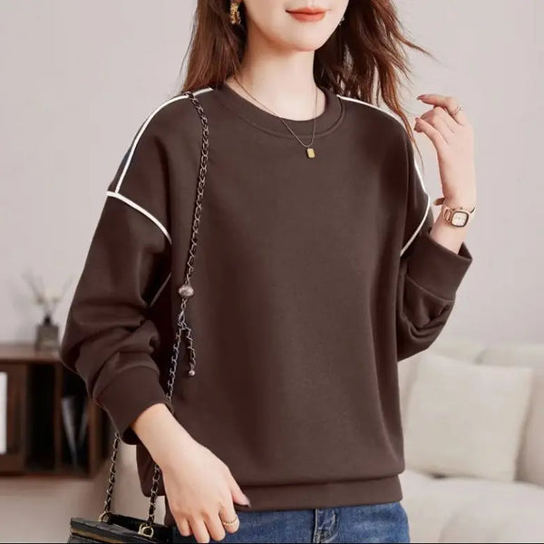 Pure Cotton Hoodie Women Oversized Long Sleeve Pullover Casual