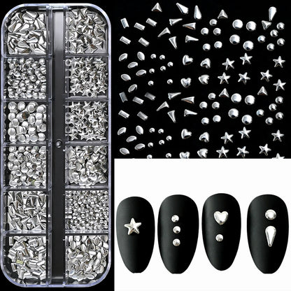 Gold Metallic Nail Art Decorations