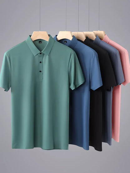 Summer Men T-Shirts : Polo Golf Short Sleeve Tees