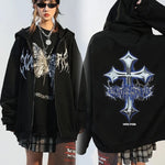 Y2K Oversize Butterfly Hoodie Sweatshirt Harajuku