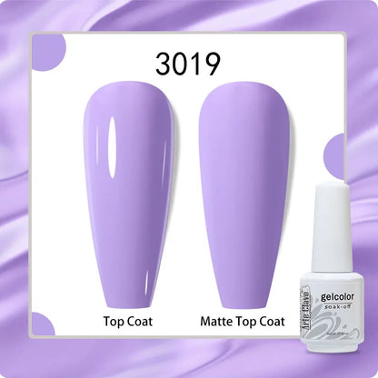 8ml Pure Color Gel Nail Polish Nail Art Manicure Semi Permanent