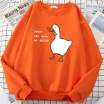 Trendy Goose Print Sweatshirts Embrace Your Unique Fashion Statement