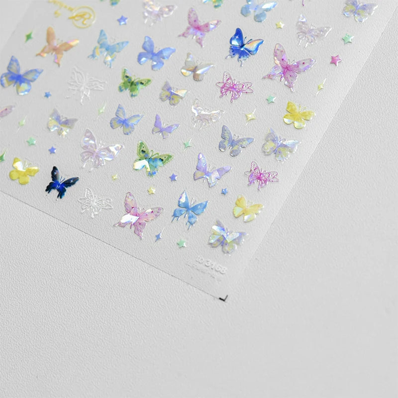 Bronzing Gilded Butterfly Nail Art