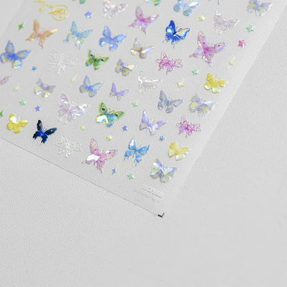 Bronzing Gilded Butterfly Nail Art