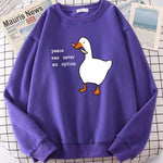 Trendy Goose Print Sweatshirts Embrace Your Unique Fashion Statement