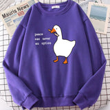 Trendy Goose Print Sweatshirts Embrace Your Unique Fashion Statement