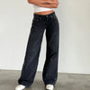 Y2K Baggy Jeans Women Low Rise Straight Leg Streetwear Denim