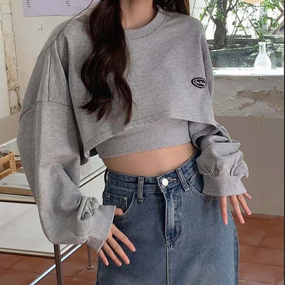 Women Sweatshirt Long Sleeve Neck Casual Top Blouse