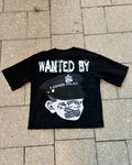 Fashion Police Anime Print Cotton T-shirt Men Y2k Harajuku Style