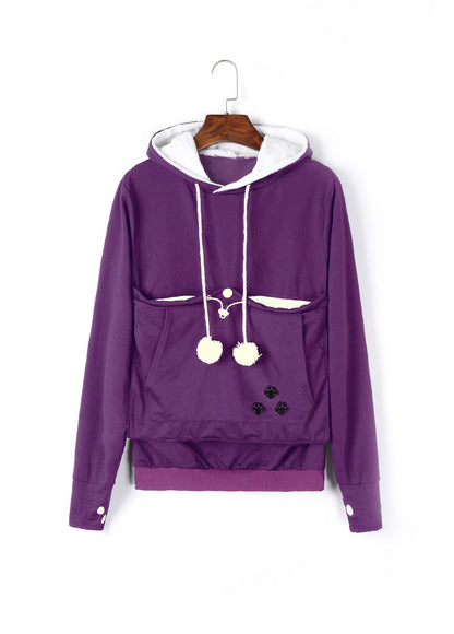 Sweatshirt Hoodie Women Pet Hooded