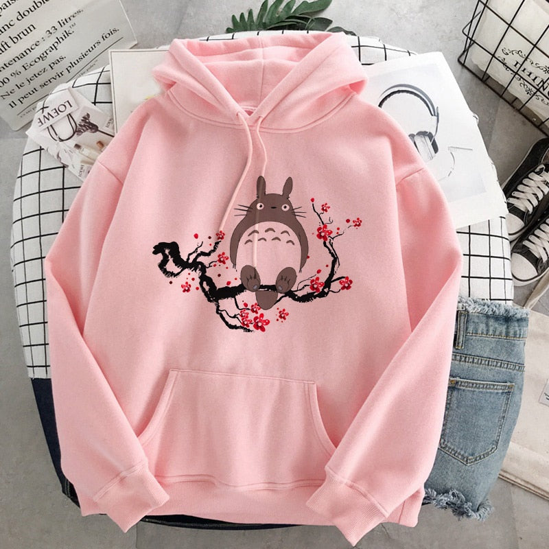 Hoodies Female Studio Ghibli Cute Anime Sweatshirt Pullover Casual