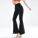 Pants High Elastic Yoga Pants Flared Pants