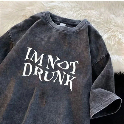 Men’s Retro Streetwear T-Shirt Vintage Washed Hip Hop Summer Tee