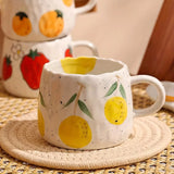 Vibrant Fruit Themed Ceramic Coffee Mug All Occasions