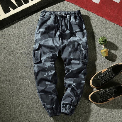 Cargo Pants Men Harem Multi-Pocket Cotton Sweatpants Streetwear Casual