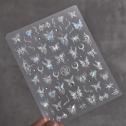 Bronzing Gilded Butterfly Nail Art