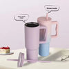 40 oz Tumbler with Handle Straw Lid Insulated Travel Coffee Cup