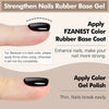 Gel Nail Strengthener Black Cherry Red Color Elastic Rubber