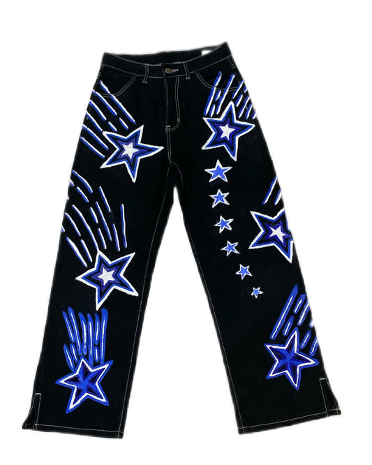 Starry Night High Street Women Jeans