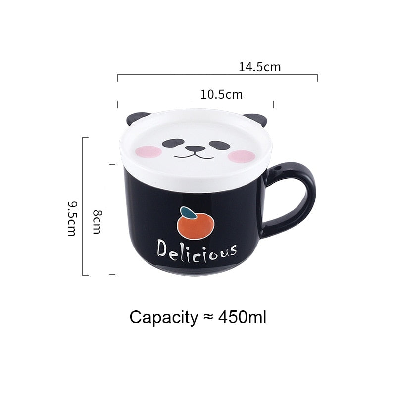 Ceramics Cute Cat Cup Gift Household Cartoon Kawaii - xinnzy