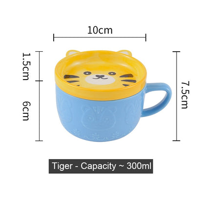 Ceramics Cute Cat Cup Gift Household Cartoon Kawaii - xinnzy