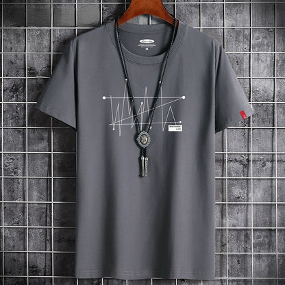 Manga Oversize T-shirt Men Loose Tee Tops Cotton Fashion Goth