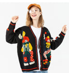 Streetwear Weihnachts-Strickjacke für Harajuku-Frauen