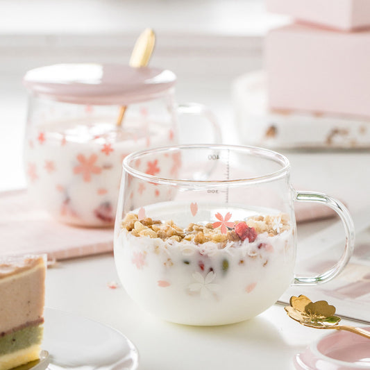 Ceramic Coffee Mug With Lid Cup and Saucer Set Handmade