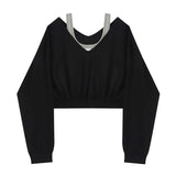 Frau Sweatshirt Hoodies Mode Weiblich Chic Lose