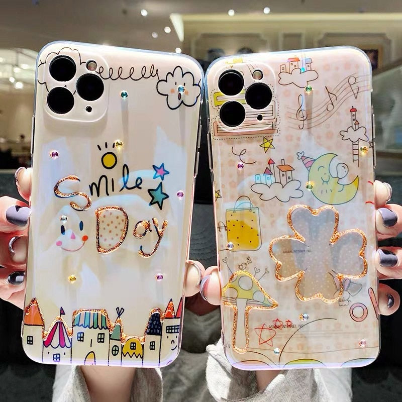 Cartoons Epoxy Be Applicable Case For Iphone Package Lovely