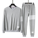 Men Sets Clothing Fashion Clothes Trousers Sportswear Sweatpants Long Sleeve Tracksuits - xinnzy