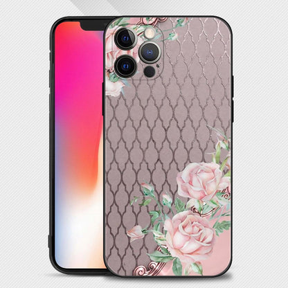 Beautiful Rose Bling Picture Silicone Case For Apple iPhone