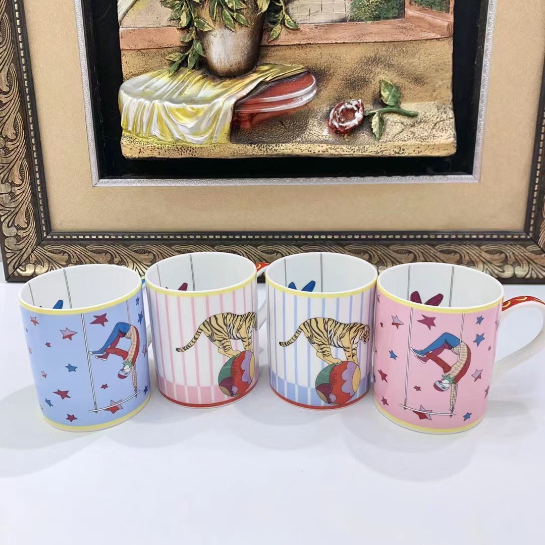 Mug Cafe Tea Milk Cups  Coffee Drinkware  Mugs With Golden Spoon