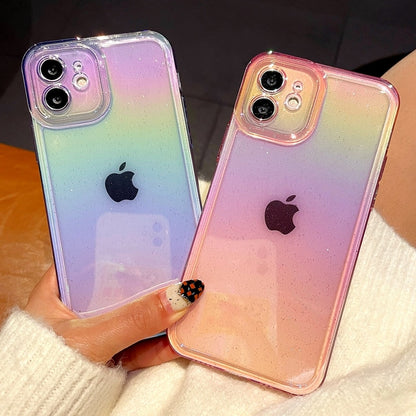 Phone Case Rainbow Silicone For iPhone 11 12 13 14 Pro Max X Xs Max XR