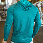 Men Hoodies Summer Casual Hooded  Sweatshirts Solid Pullover Shirts with Hood Outdoor Gym - xinnzy