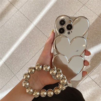 fashion bracelet electroplating silicon phone case for iphone  soft cover