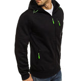 Men Sweatshirts Hooded Coats Casual Zipper Tracksuit Fashion Outerwear